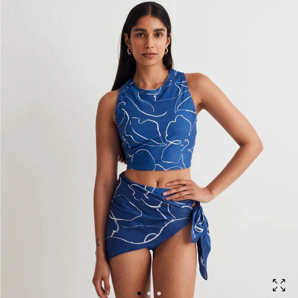 Madewell Tank Rashguard Crop Top